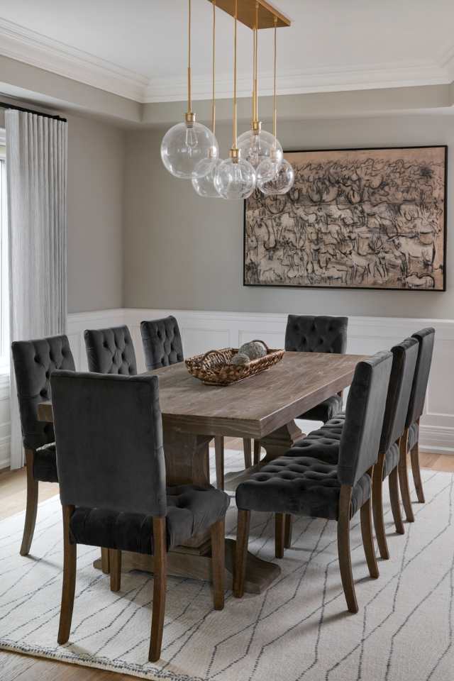 Dining room in cozy home